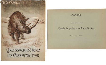Hans-Dietrich Kahlke. Grosssäugetiere im Eiszeitalter. : Hans-Dietrich Kahlke. Grosssäugetiere im Eiszeitalter. Lebensbilder nach mitteleuro