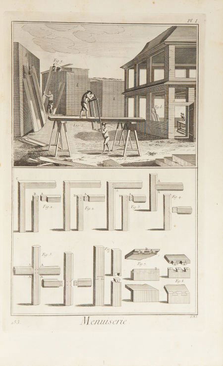 [Denis Diderot and Jean le Rond d'Alembert]. Menuisier : [Denis Diderot and Jean le Rond d'Alembert]. Menuisier en Batimens<
