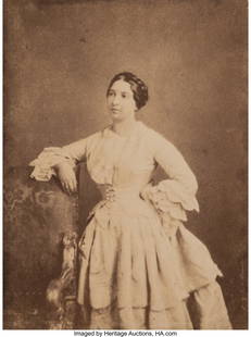 Julien Vallou de Villeneuve (French, 1795-1866): Julien Vallou de Villeneuve (French, 1795-1866) Portrait of Judith, 1850s Salt print from paper negative 6-1/2 x 4-7/8 inches (16.5 x 12.4 cm) 9 x 7-1/4 inches (paper mount) Signed in the negative. An