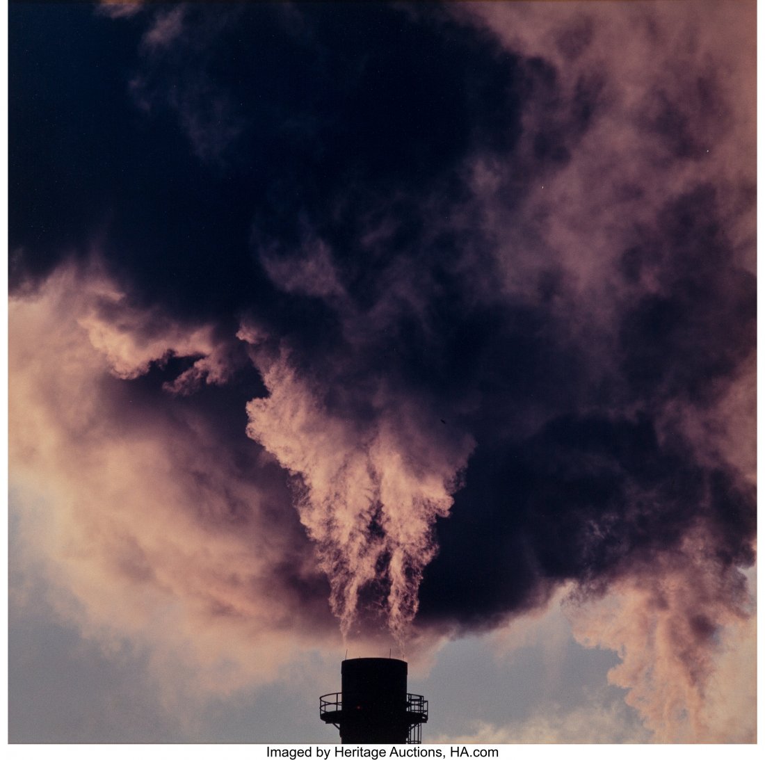 John Pfahl (American, 1939-2020) Industrial Skie: John Pfahl (American, 1939-2020) Industrial Skies (3 works), 1988-1989 Dye coupler prints on Kodak Ektacolor paper 18-1/2 x 18-1/2 inches (47.0 x 47.0 cm) (images) 20 x 24 inches (sheets) Each, signed