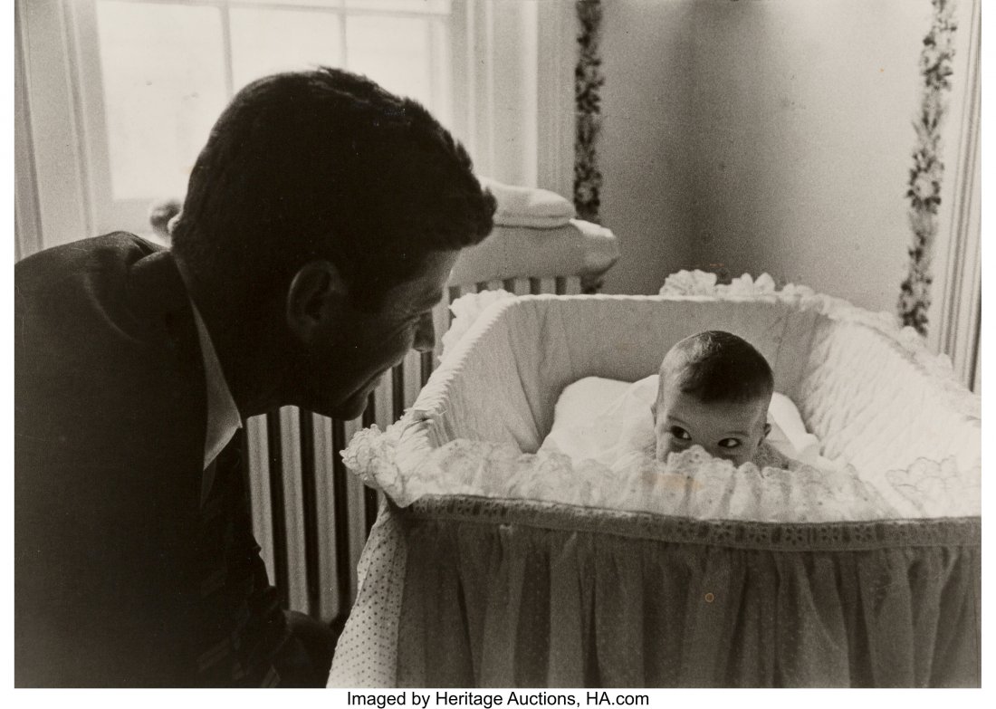 Edward Clark (American, 1911-2000) Senator John: Edward Clark (American, 1911-2000) Senator John F Kennedy and Caroline, 1958 Gelatin silver print on Agfa paper 9-1/8 x 13-1/4 inches (23.2 x 33.7 cm) (image) 10-7/8 x 14 inches (sheet) Signed and tit