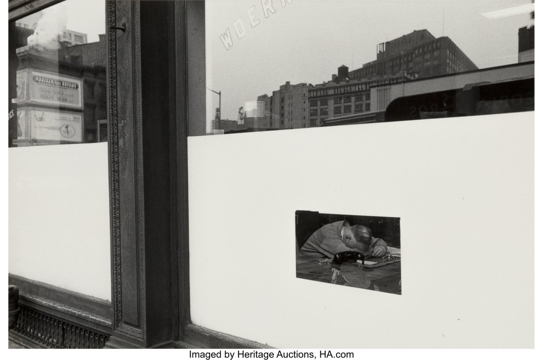 Lee Friedlander (American, 1890-1990) New York C: Lee Friedlander (American, 1890-1990) New York City, 1964 Gelatin silver print 7-1/2 x 11-1/8 inches (19.1 x 28.3 cm) (image) 11 x 13-7/8 inches (sheet) Signed, titled, and dated in pencil, with photo