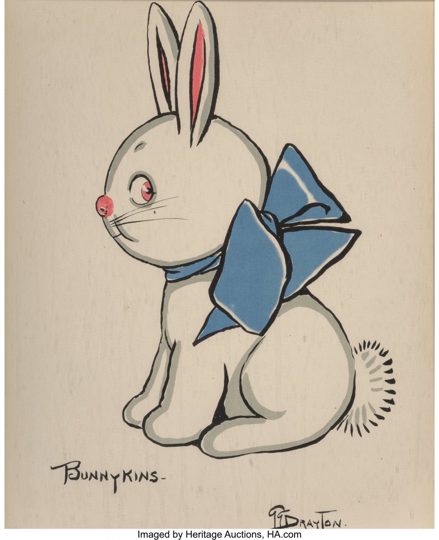 After Grace Gebbie Wiederseim Drayton Bunnykins: After Grace Gebbie Wiederseim Drayton Bunnykins Lithograph in colors on paper 15 x 11-3/4 inches (38.1 x 29.8 cm) (sight) HID03101062020 © 2020 Heritage Auctions | All Rights Reserved