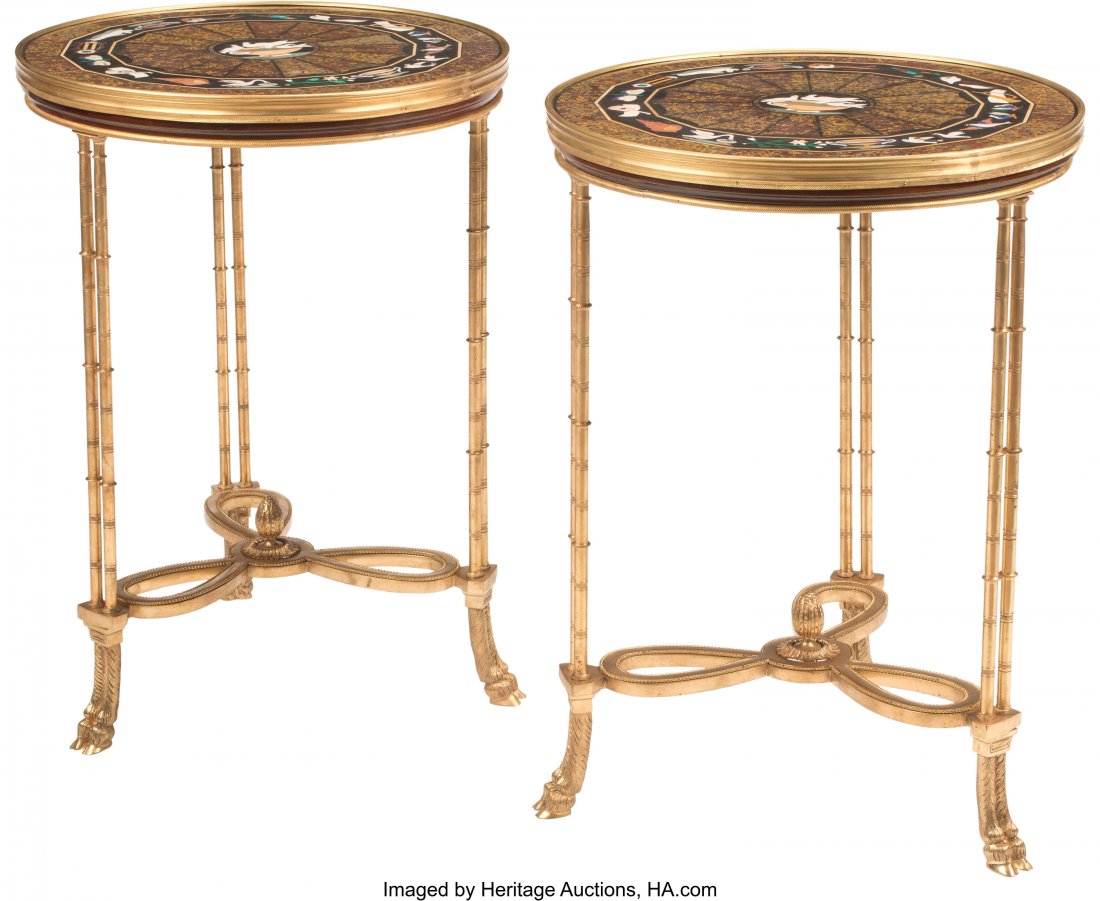 A Pair of French Neoclassical-Style Gilt Bronze (1 of 4)