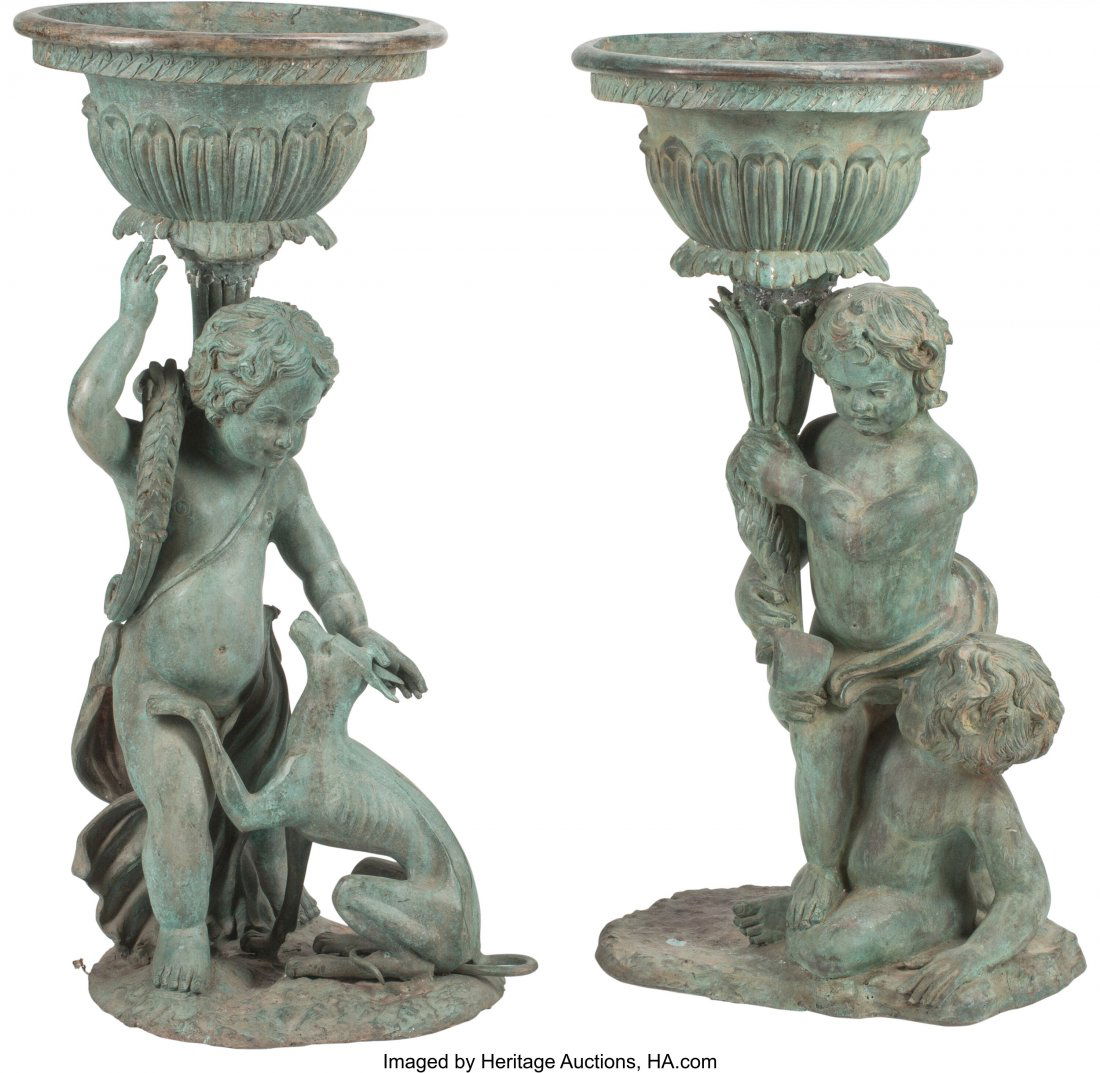 A Near Pair of Italian Pompeian-Style Patinated (1 of 6)