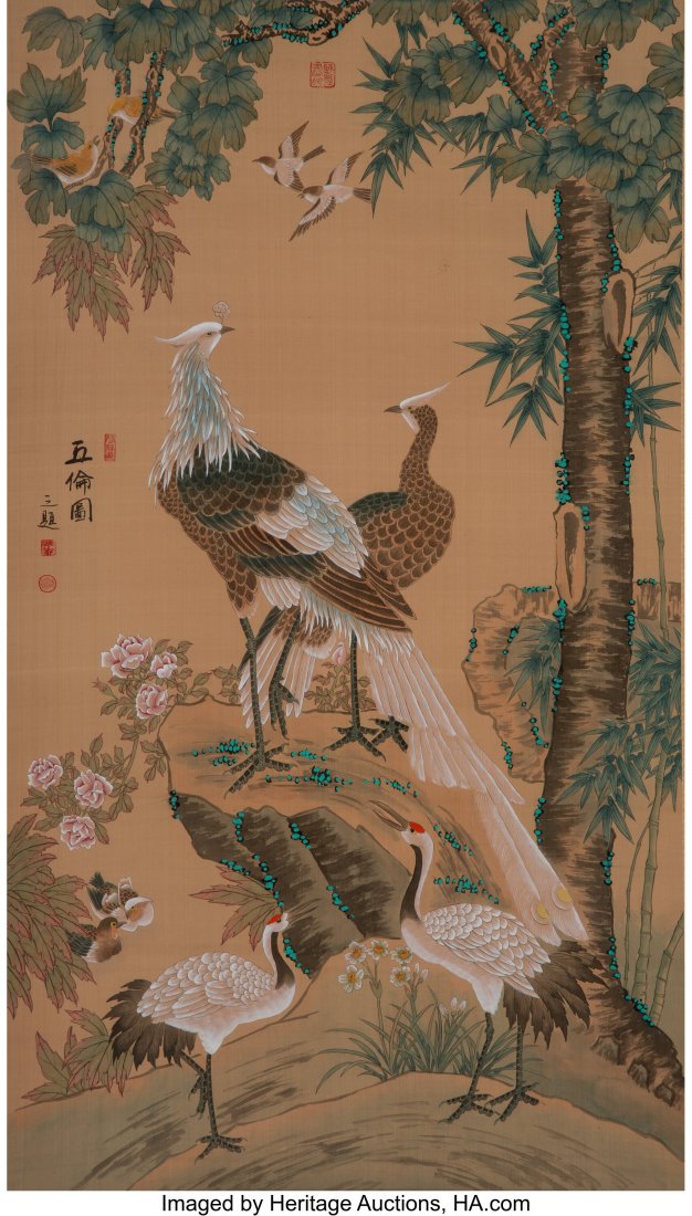 Chinese School (20th Century) Birds (two works) (1 of 4)