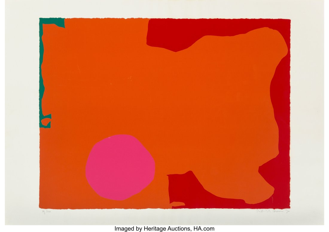 Patrick Heron (1920-1999) Magenta Disc and Red E: Patrick Heron (1920-1999) Magenta Disc and Red Edge, 1970 Screenprint in colors on wove paper 27-3/4 x 40 inches (70.5 x 101.6 cm) (sheet) Ed&peri