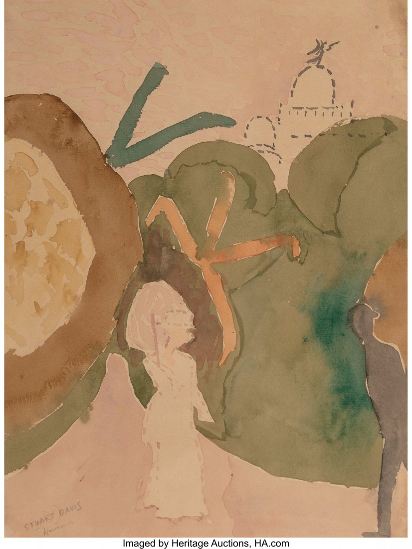 Stuart Davis (American, 1892-1964) Havana, 1920: Stuart Davis (American, 1892-1964) Havana, 1920 Watercolor on paper 17-1/2 x 13-3/4 inches (44.5 x 34.9 cm) (sheet) Signed and titled lo