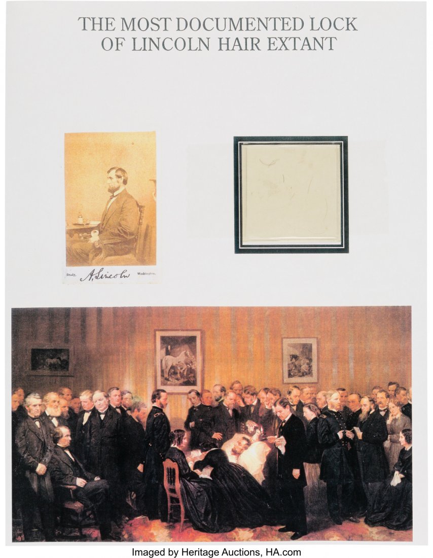 Nine Strands of Abraham Lincoln's Hair.  The Mos (1 of 1)