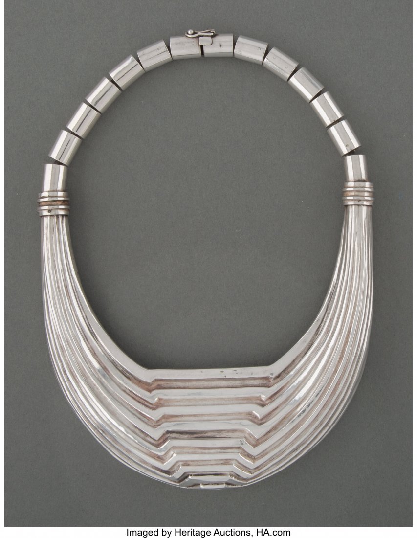 A Graziella Laffi Silver Necklace, Lima, Peru, c (1 of 4)