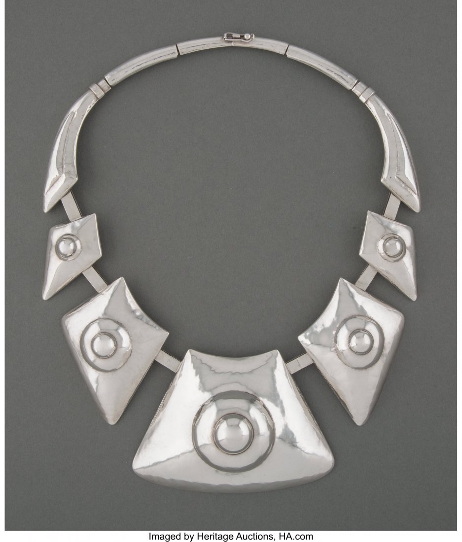 A Graziella Laffi Silver Necklace, Lima, Peru, c (1 of 3)