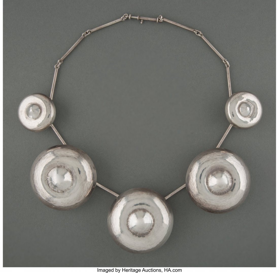 A Graziella Laffi Silver Necklace, Lima, Peru, c (1 of 2)