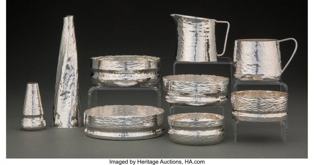 A Group of Nine John Rørvig Silver Table Articl (1 of 4)