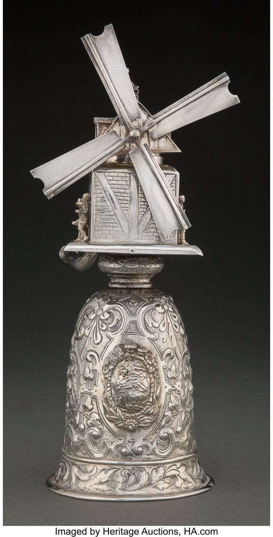 A Dutch Windmill-Form Silver Wedding Cup Marks (1 of 5)
