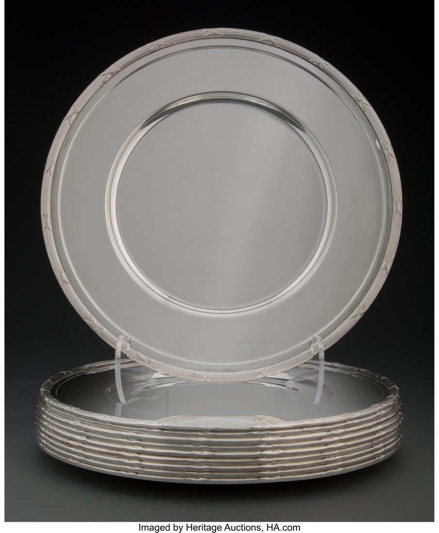 A Set of Ten English Georgian-Style Silver-Plate (1 of 3)