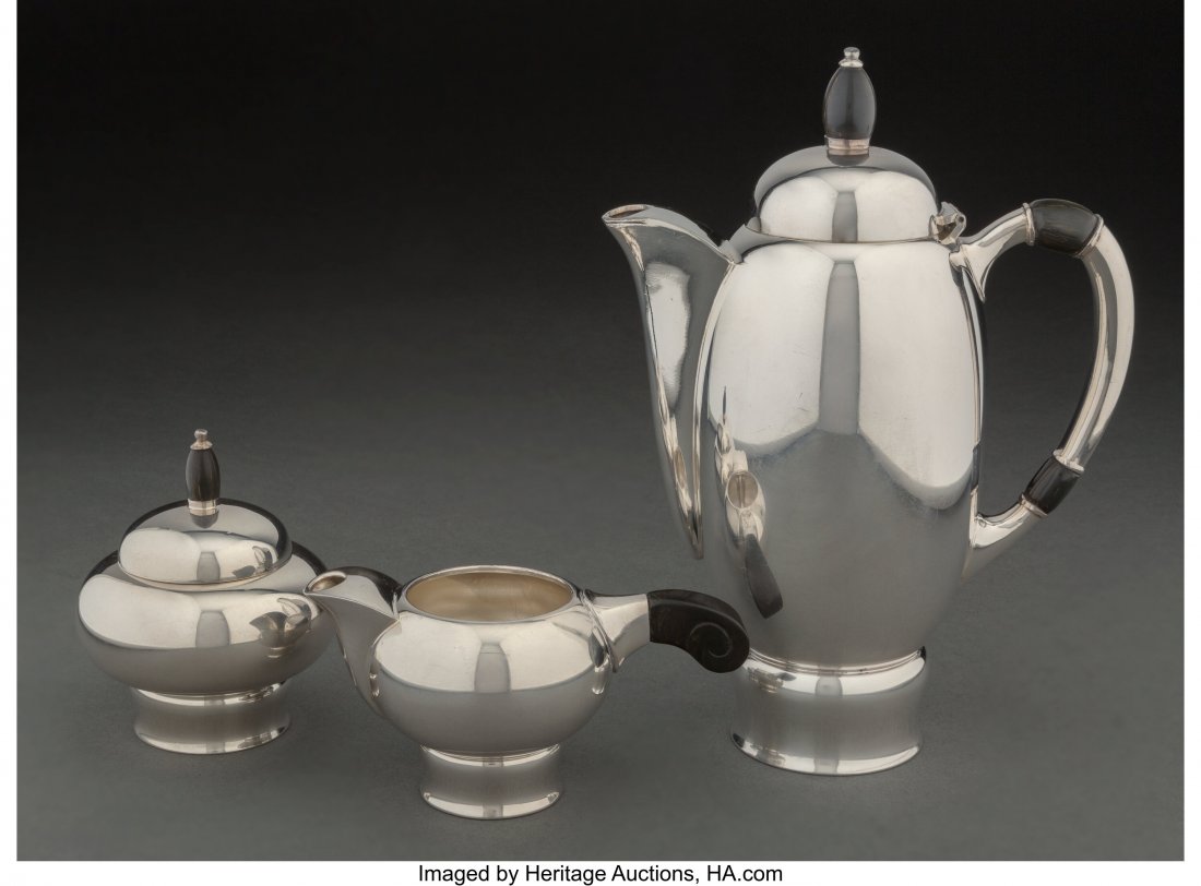 A Three-Piece Pairpoint Mfg. Co. Silver-Plated C (1 of 4)