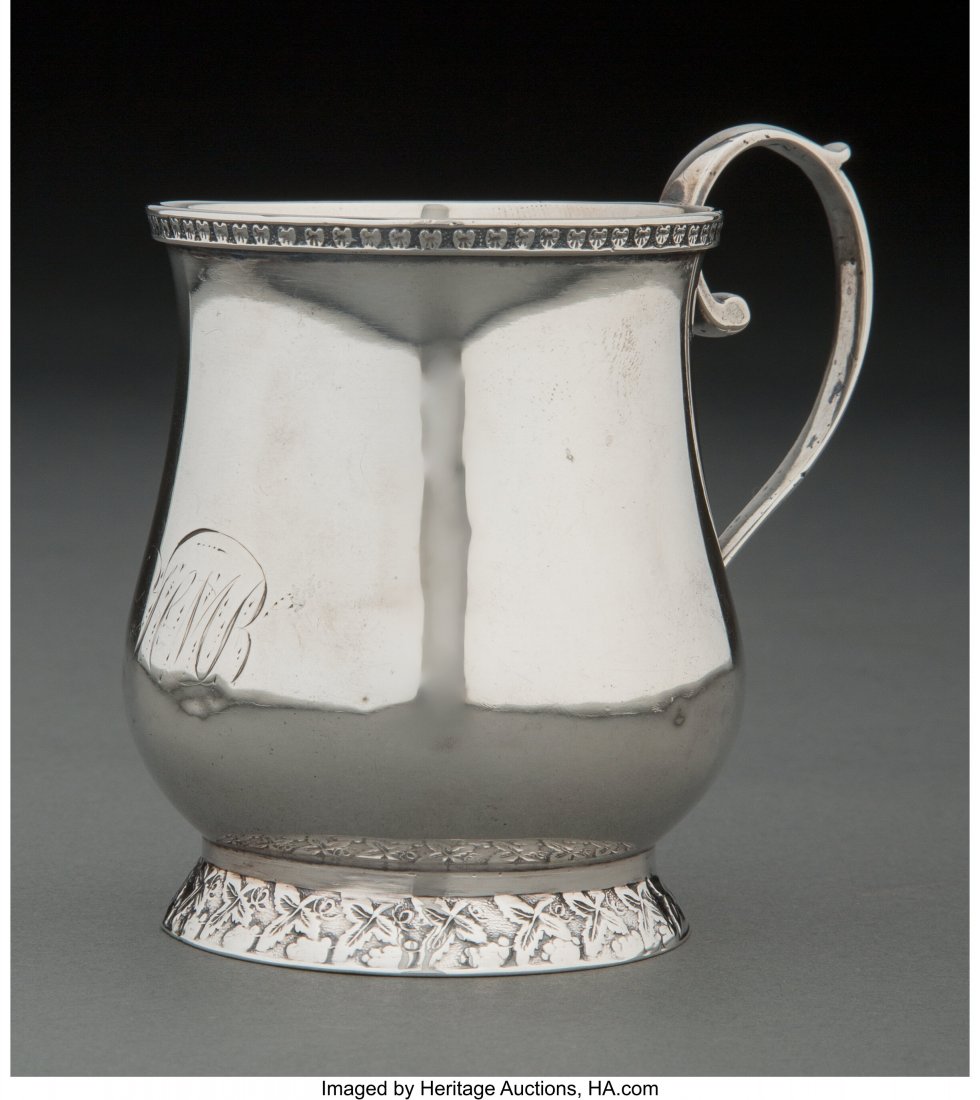 A Robert & William Wilson Coin Silver Cup, Phila (1 of 5)