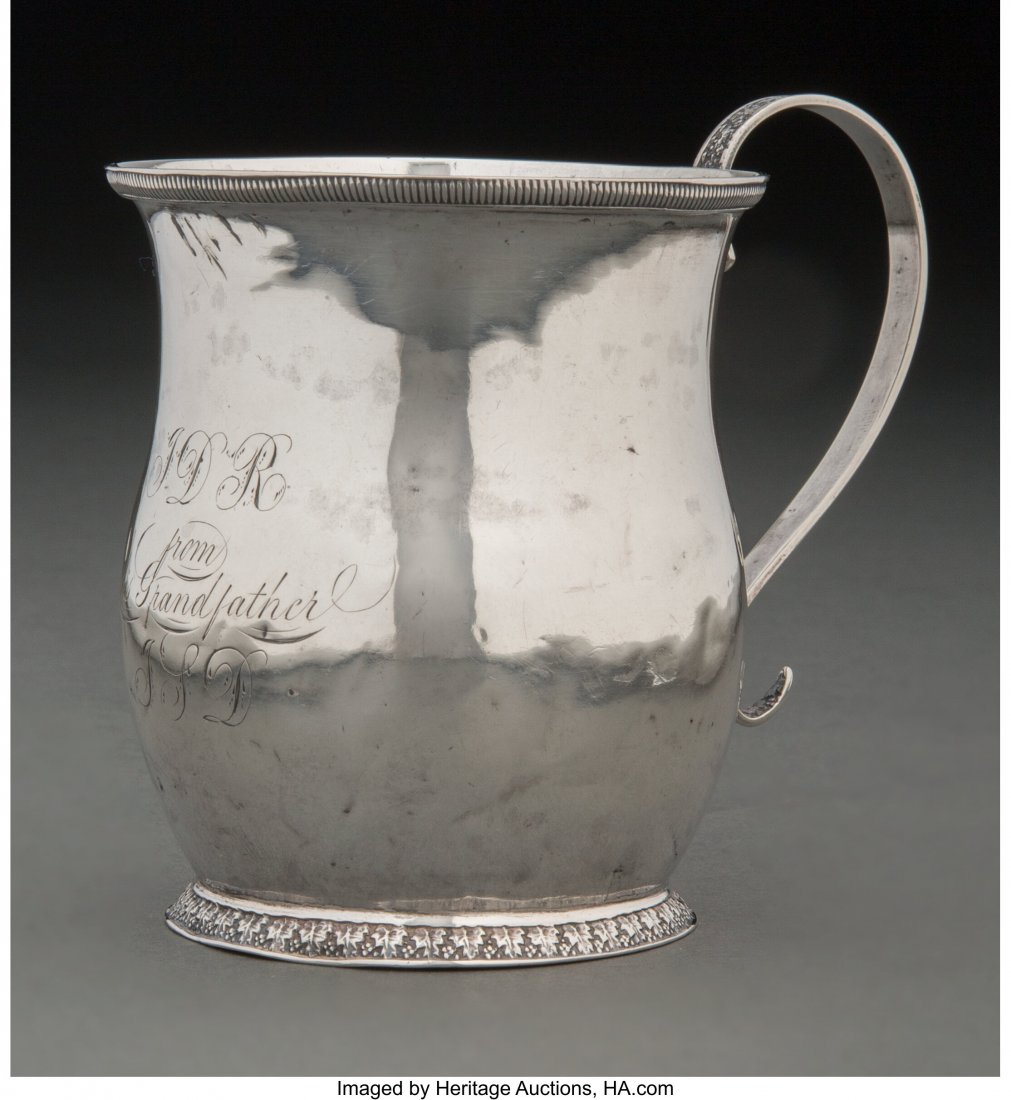 A Robert & William Wilson Coin Silver Cup, Phila (1 of 5)