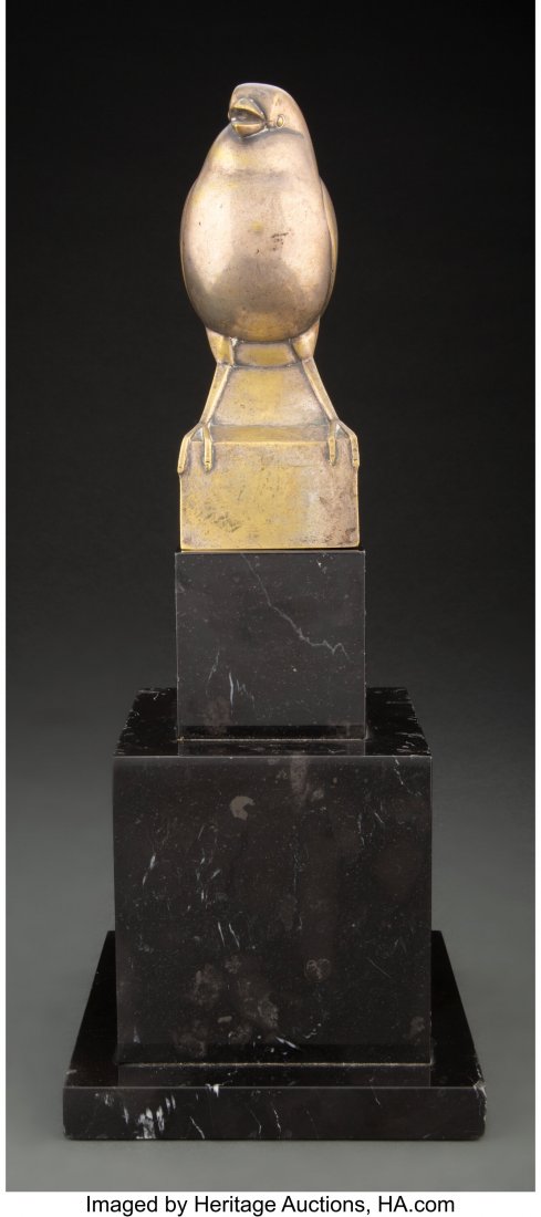 Jan and Joël Martel (French, 1896-1966) Moineau: Jan and Joël Martel (French, 1896-1966) Moineau, Bec Ouvert (The Open-Beaked Sparrow), circa 1925 Silvered bronze 7-1/4 inches (18.4 cm)