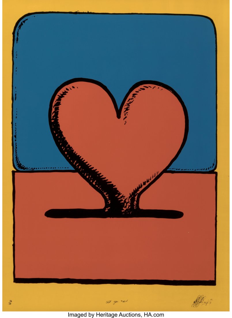 Martin Sharp (Australian, 1942-2013) All You Nee: Martin Sharp (Australian, 1942-2013) All You Need, 1969 Silkscreen in colors on acrylic 40 x 29-1/2 inches (101.6 x 74.9 cm) (sheet) Ed&peri