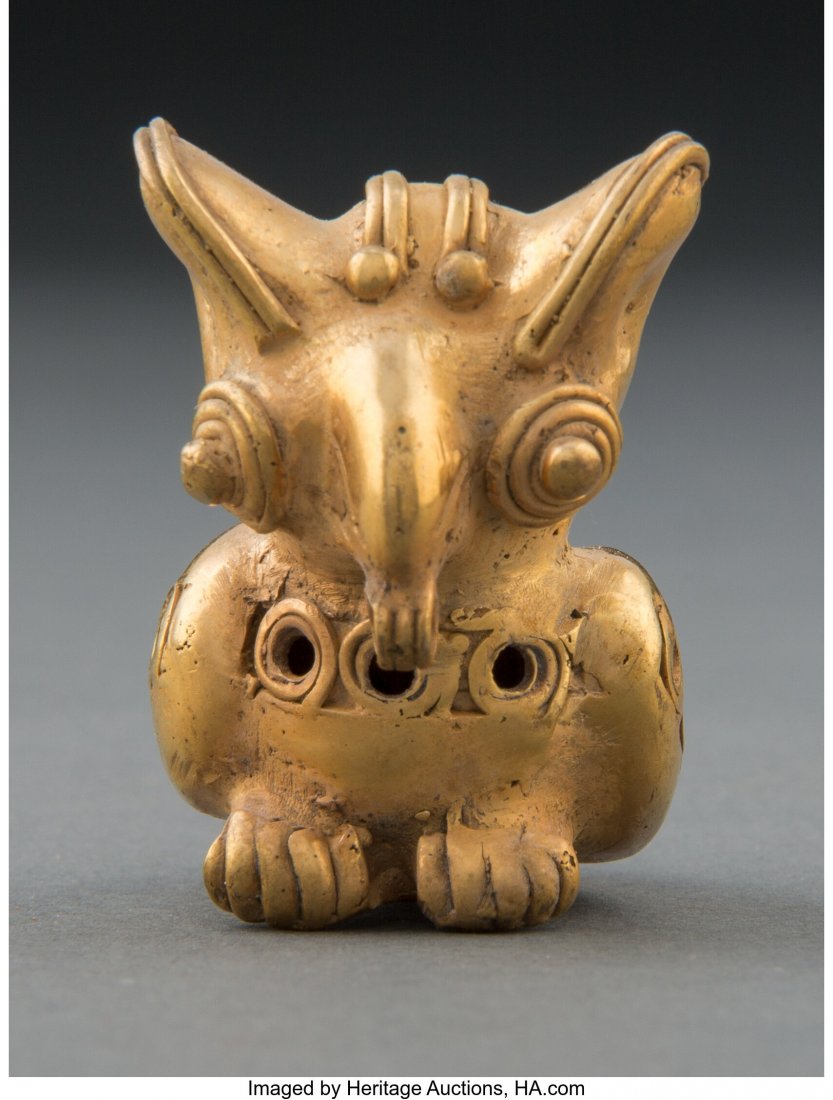 A Tairona Gold Bird Pendant  Colombia, c. 700-14 (1 of 3)