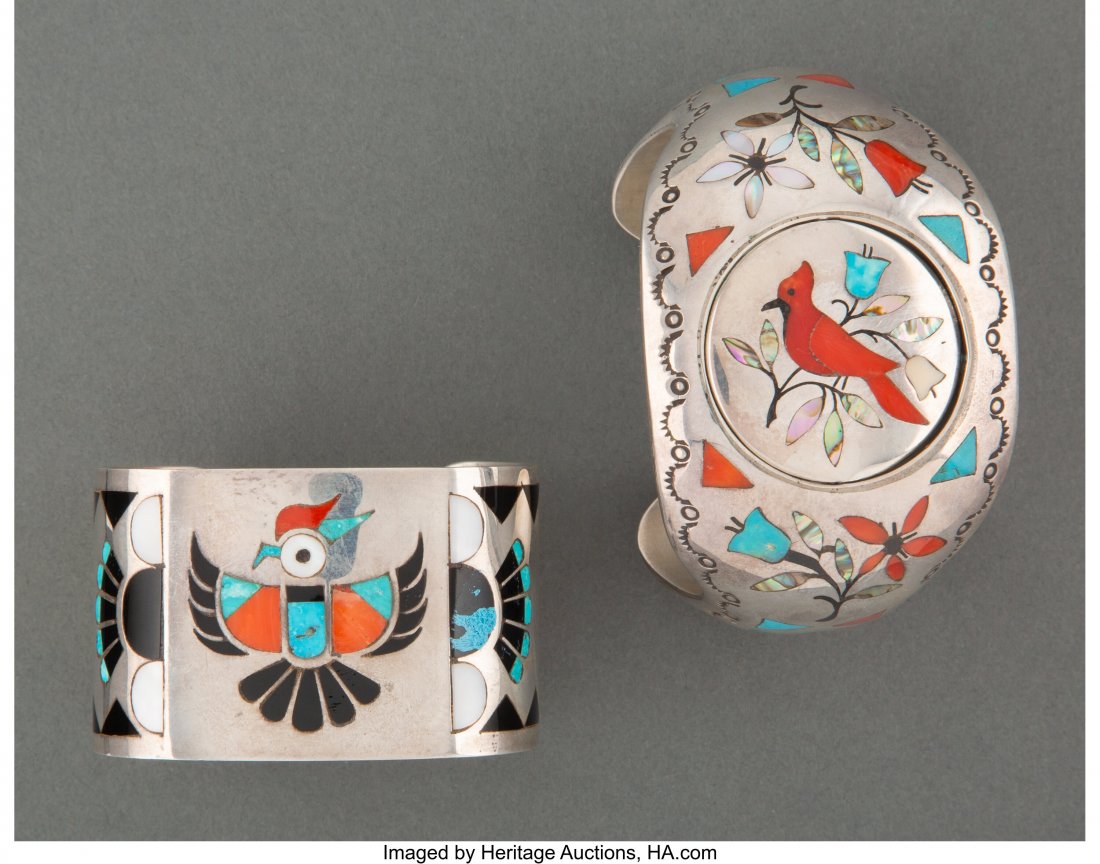 Two Southwest Bracelets  c. 1970 and 1980  inclu (1 of 4)