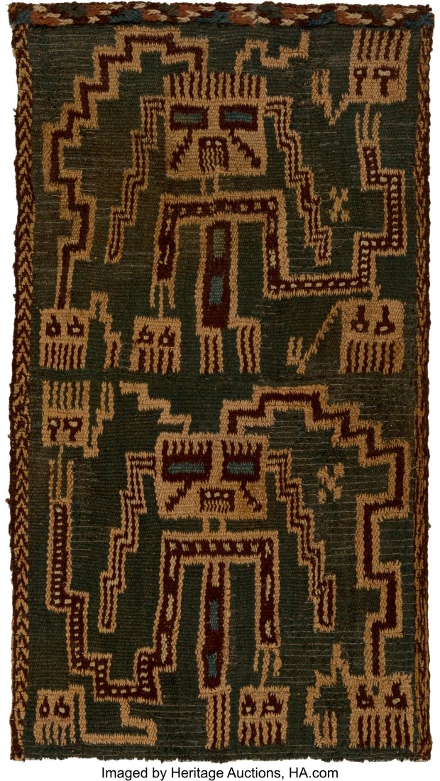 A Sihuas Textile Panel   Peru, c. 500 BC - 100 A (1 of 2)