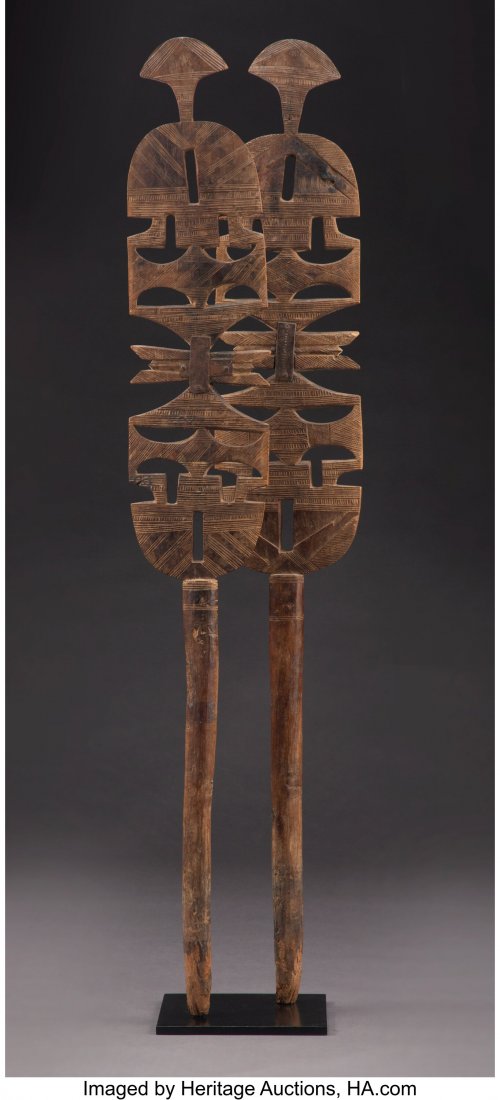 Two Tuareg Tent Posts, ehel  West Africa, c. 20t (1 of 3)