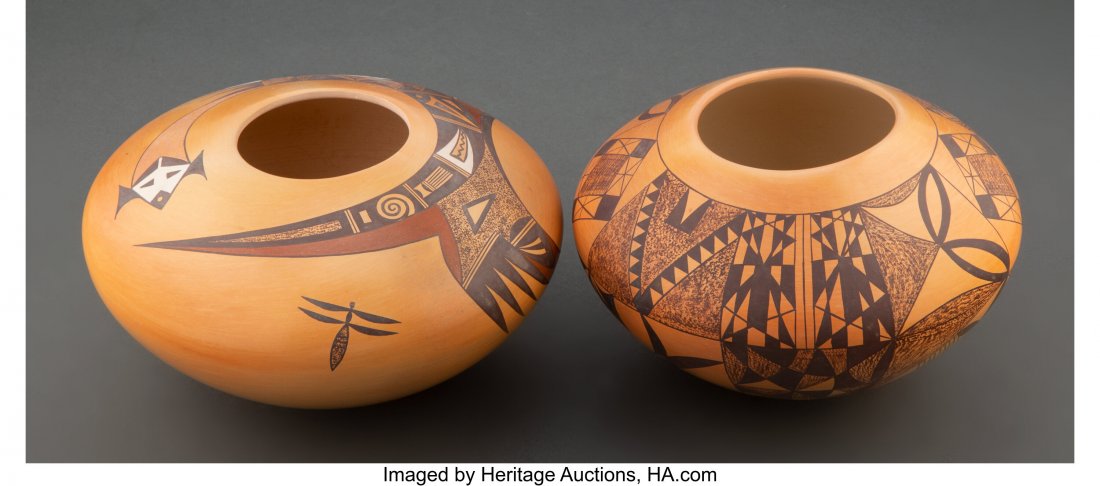 Two Hopi Polychrome Jars  Yvonne Analla Lucas an (1 of 3)