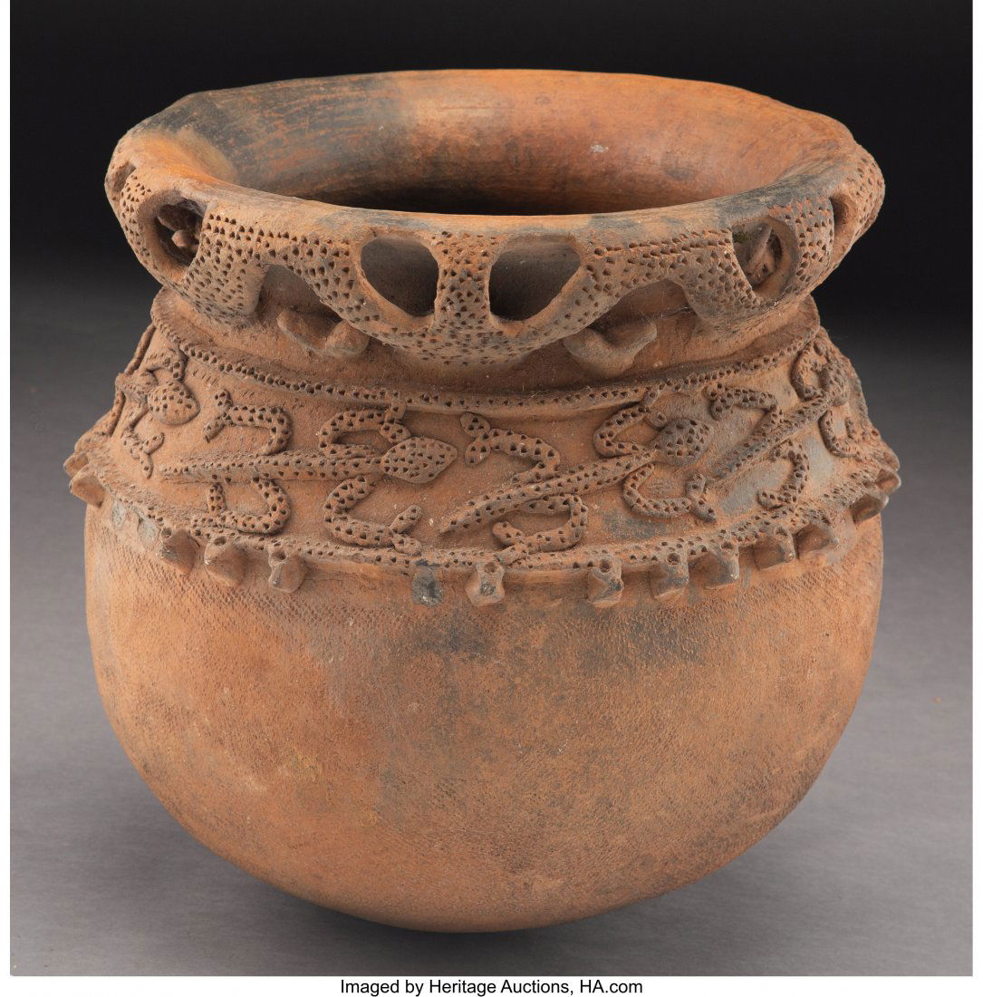 A Large Bamileke Vessel  Cameroon, c. late 19th (1 of 2)