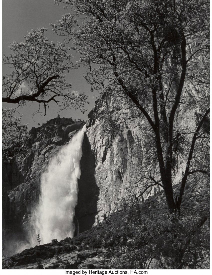 Ansel Adams (American, 1902-1984) Yosemite Falls: Ansel Adams (American, 1902-1984) Yosemite Falls, Spring, Yosemite National Park, California, 1983 Gelatin silver print, printed later by Chris Rainier 9-