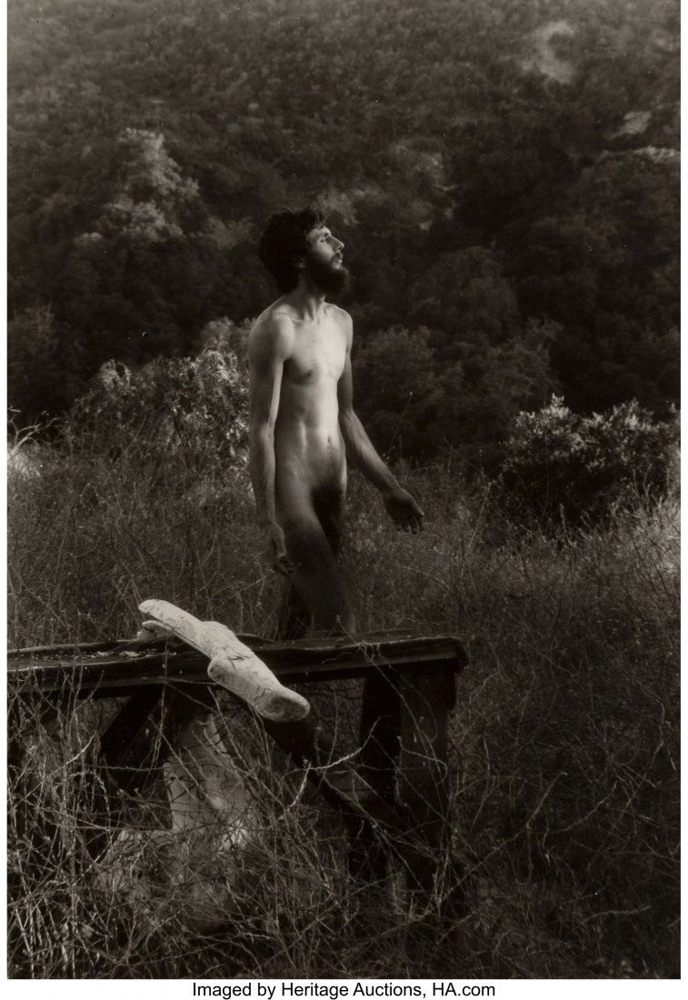 Edmund Teske (American, 1911-1996) George Herms,: Edmund Teske (American, 1911-1996) George Herms, Topanga Canyon Gelatin silver print 8-1/2 x 5-7/8 inches (21.6 x 14.9 cm) (image/sheet&r