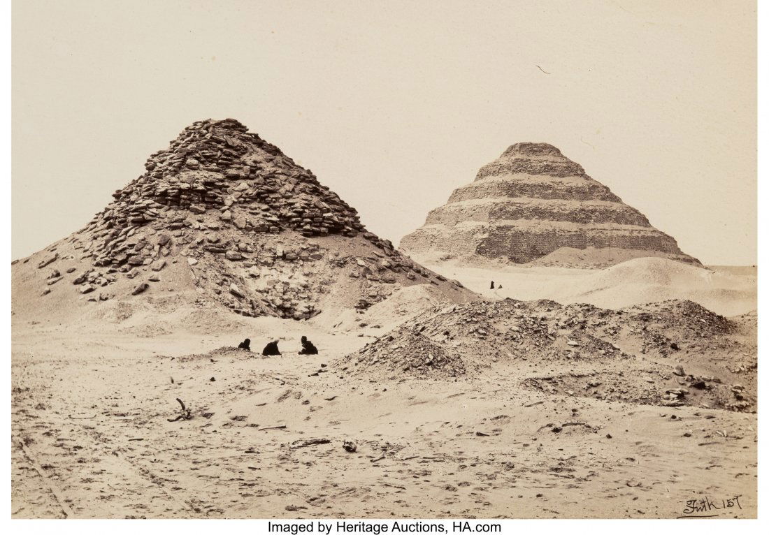 Francis Frith (British, 1822-1898) The Pyramids: Francis Frith (British, 1822-1898) The Pyramids of Saqqara, from the Northeast, 1857 Albumen print 6-1/4 x 9 inches (15.9 x 22.9 cm) (image