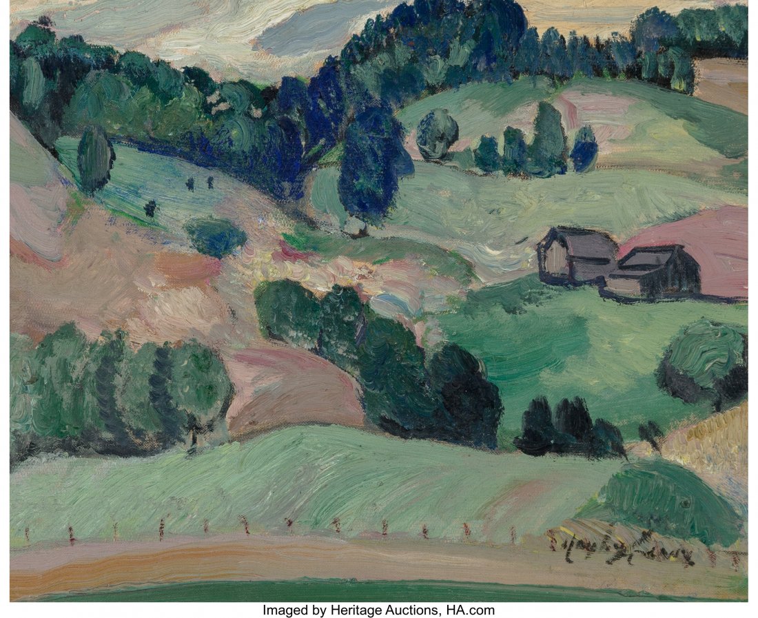 Hayley Lever (American, 1876-1958) Outside Stowe: Hayley Lever (American, 1876-1958) Outside Stowe, Vermont Oil on canvas 8 x 10 inches (20.3 x 25.4 cm) Signed lower right: Hayley Lever Bears inscri