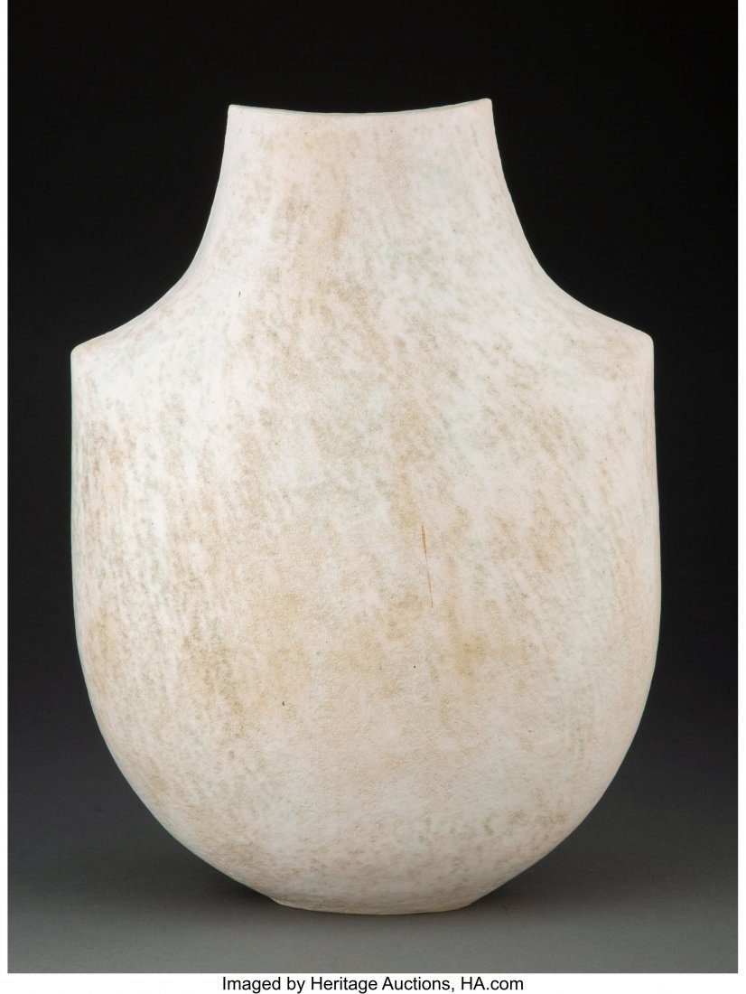 John Ward (British, b.1938) Vase Glazed stonewar: John Ward (British, b.1938) Vase Glazed stoneware 15-3/4 x 11-1/4 x 7 inches (40.0 x 28.6 x 17.8 cm) Underside impressed with artist's sea