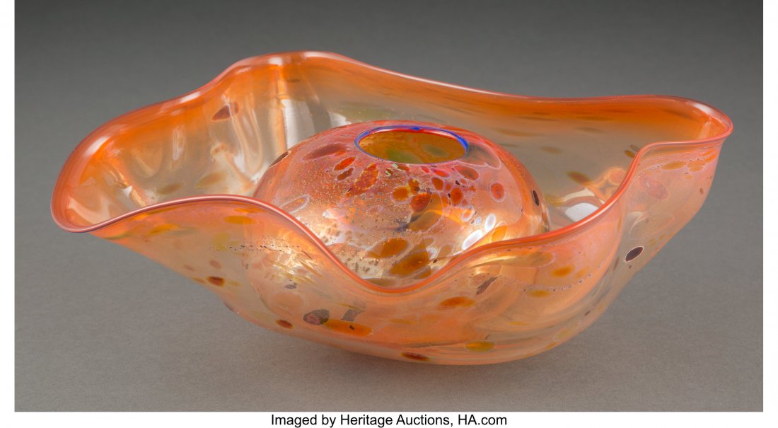 Dale Chihuly (American, b. 1941) Two-Piece Sea F (1 of 4)