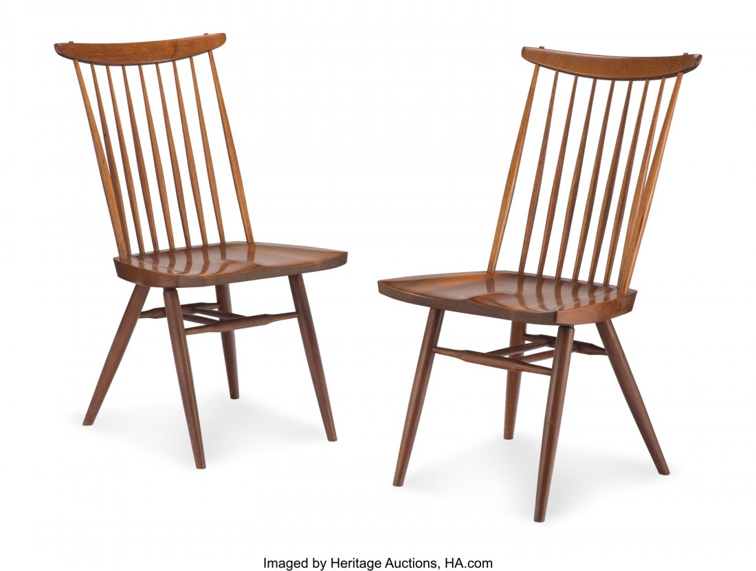 George Nakashima (American, 1905-1990) Pair of N (1 of 3)