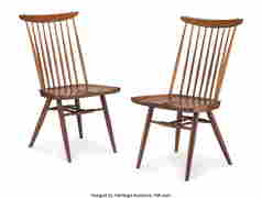 67028&colon; George Nakashima &lpar;American&comma; 1905-1990&rpar; Pair of N (1 of 3)