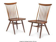 67028&colon; George Nakashima &lpar;American&comma; 1905-1990&rpar; Pair of N (1 of 3)