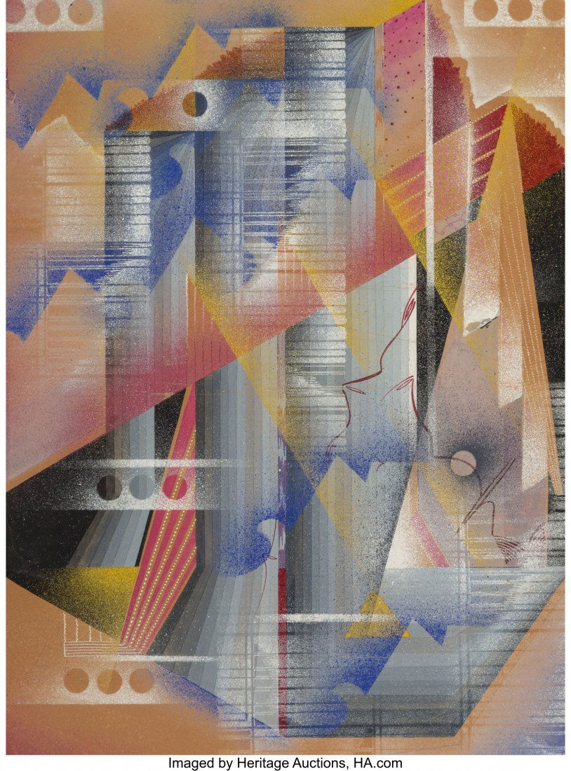 Bruce Alonzo Goff (American, 1904-1982) Untitled (1 of 2)