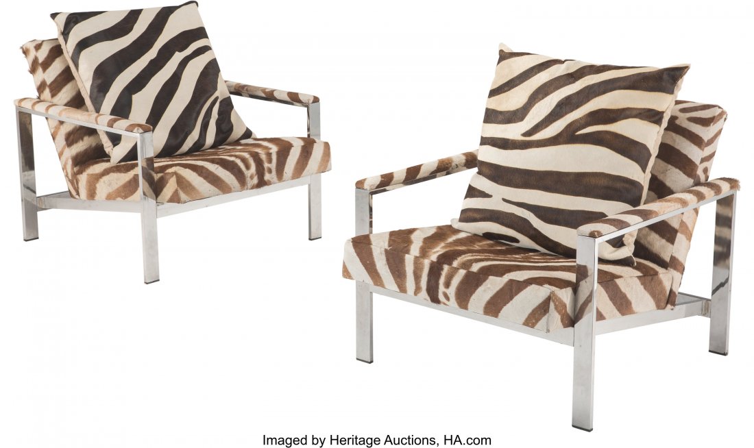 Milo Baughman (American, 1923-2003) Pair of Flat (1 of 2)