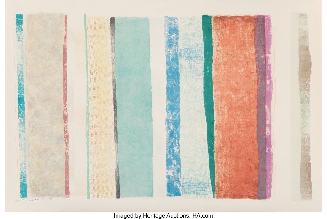 Robert Natkin (1930-2010) Untitled, from Apollo: Robert Natkin (1930-2010) Untitled, from Apollo Series, 1981 Lithograph in colors on wove paper 40-1/2 x 60 inches (102.9 x 152.4 cm) (sheet&rpar