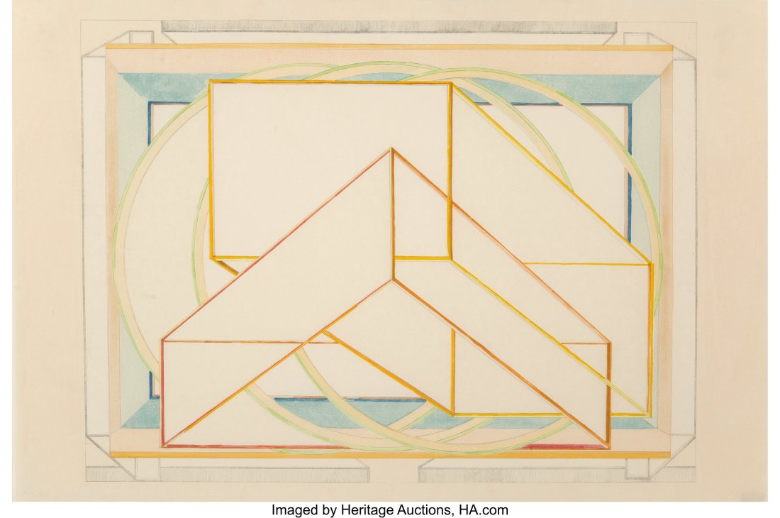 Al Held (1928-2005) Kyoto-wa, 1985 Woodcut and l: Al Held (1928-2005) Kyoto-wa, 1985 Woodcut and lithograph in colors on paper 27 x 40 inches (68.6 x 101.6 cm) (sheet) Ed. 75/100 Published
