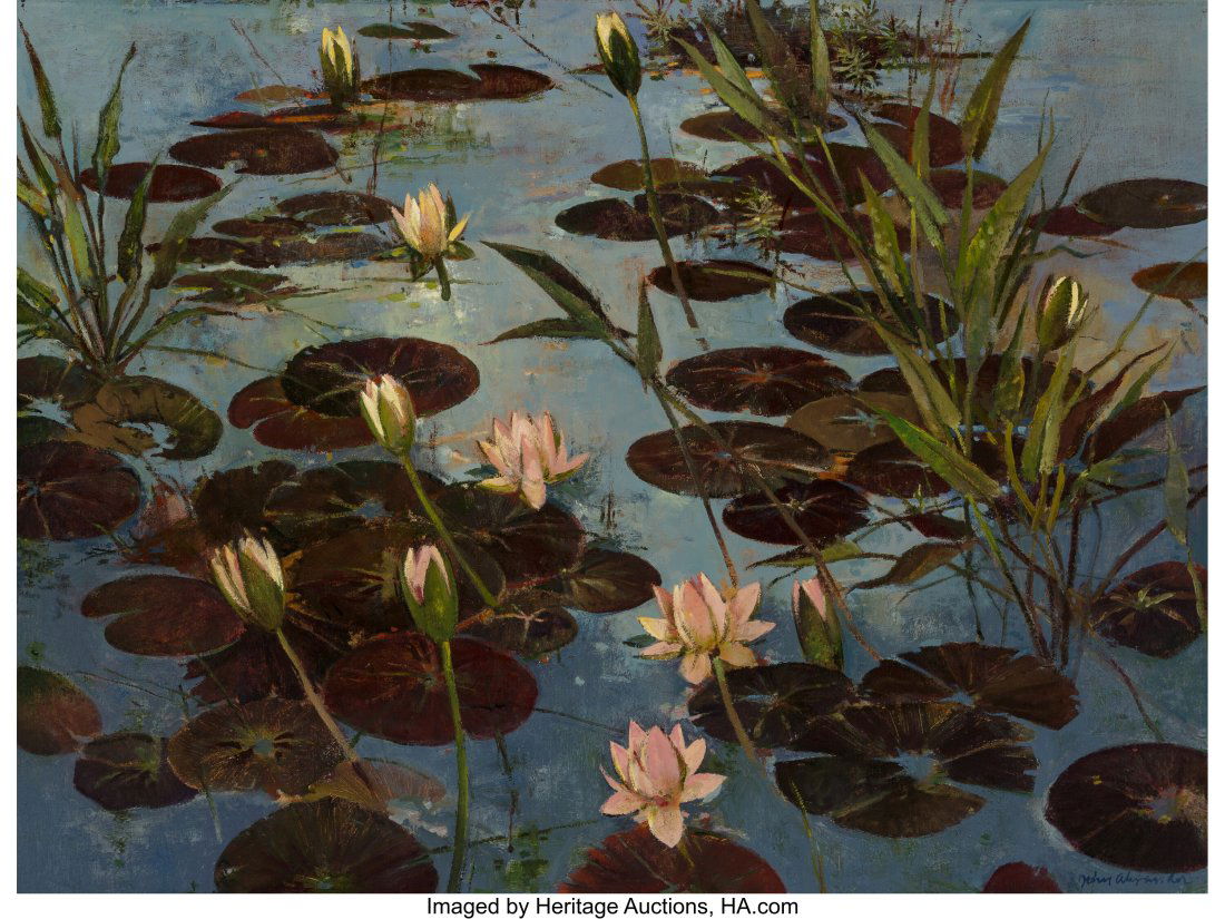 John Alexander (b. 1945) Big Pink Lilies Oil on: John Alexander (b. 1945) Big Pink Lilies Oil on canvas 30 x 40 inches (76.2 x 101.6 cm) Signed lower right: John Alexander Signed, titled, an