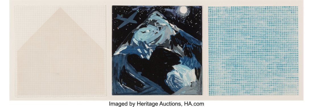 Jennifer Bartlett (b. 1941) From Rhapsody, from: Jennifer Bartlett (b. 1941) From Rhapsody, from The Brooklyn Academy of Music 125th Anniversary Portfolio, 1987 Etchings and aquatints in colors on Rives BFK paper 12 x 12