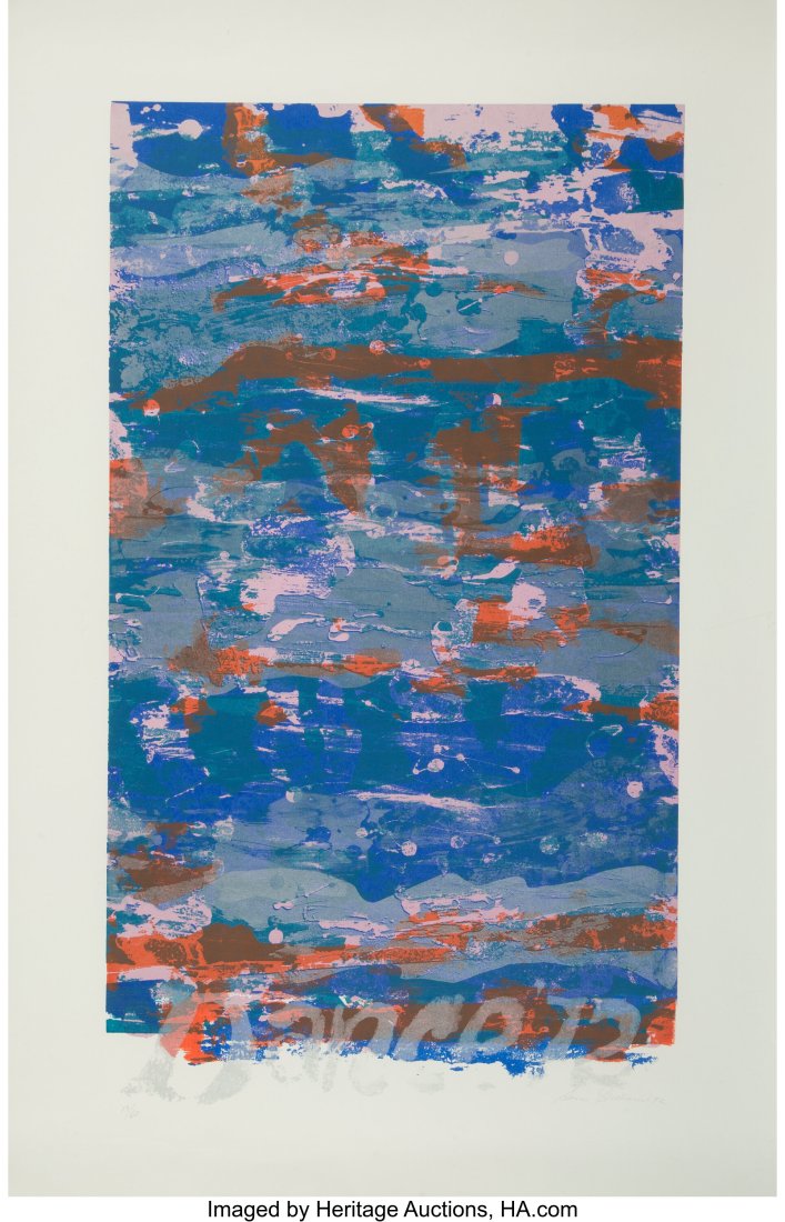Sam Gilliam (American, b. 1933) Dance, 1972 Scre: Sam Gilliam (American, b. 1933) Dance, 1972 Screenprint in colors on paper 40 x 26 inches (101.6 x 66.0 cm) (sheet) 13/60 Signed&comm