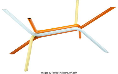 Ross Lovegrove (Welch, b. 1958) Rectangular Tabl: Ross Lovegrove (Welch, b. 1958) Rectangular Table by Knoll, 2007 Powder-coated tubular metal 27-1/2 x 54 x 27-1/4 inches (69.9 x 137.2 x 69&peri