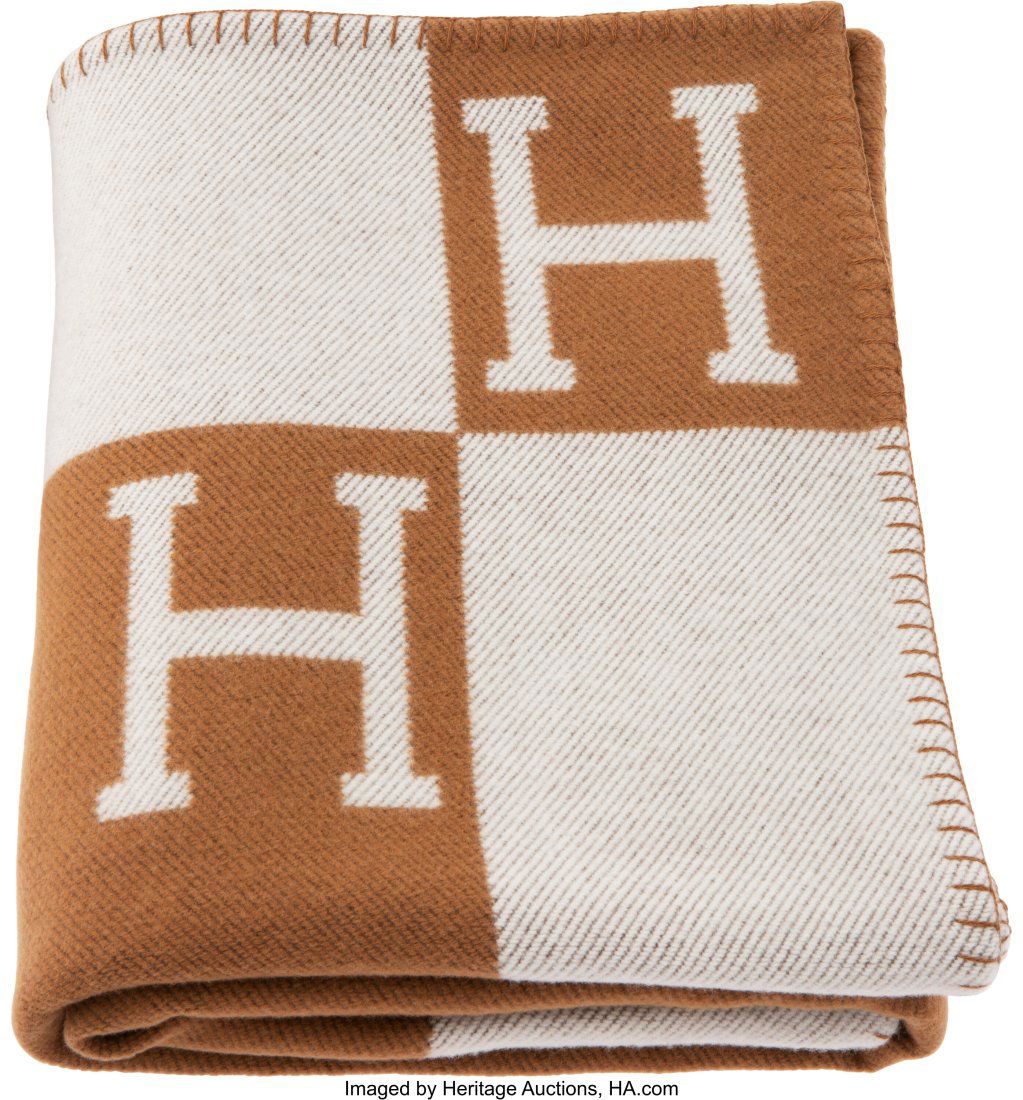 Hermès Camel & Ecru Avalon Blanket Condition: 1 (1 of 3)