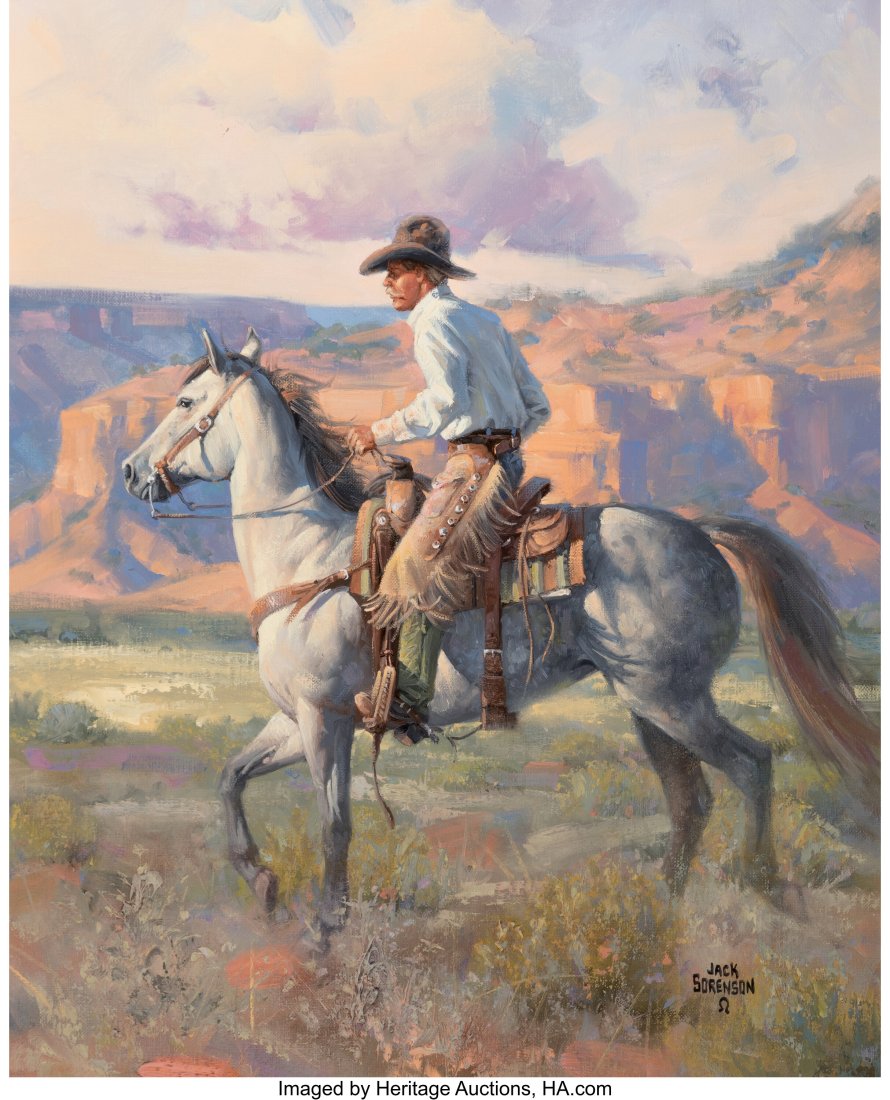 Jack Sorenson (American, b. 1955) Trottin' In, 2: Jack Sorenson (American, b. 1955) Trottin' In, 2007 Oil on canvas 20 x 16 inches (50.8 x 40.6 cm) Signed lower right: Jack / Sorenson Sig