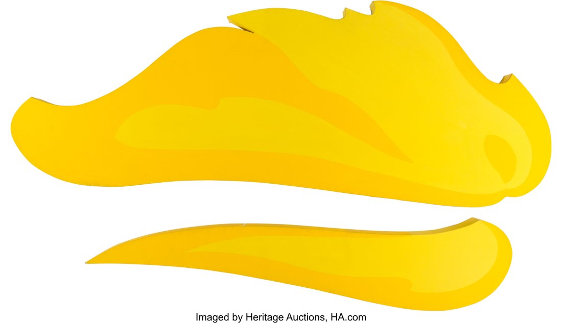 Jack Youngerman (1926-2020) Yellow Flare, 1972 A: Jack Youngerman (1926-2020) Yellow Flare, 1972 Acrylic on canvas, 2 pieces 81 x 144 inches (205.7 x 365.8 cm) (overall) Each signed, title